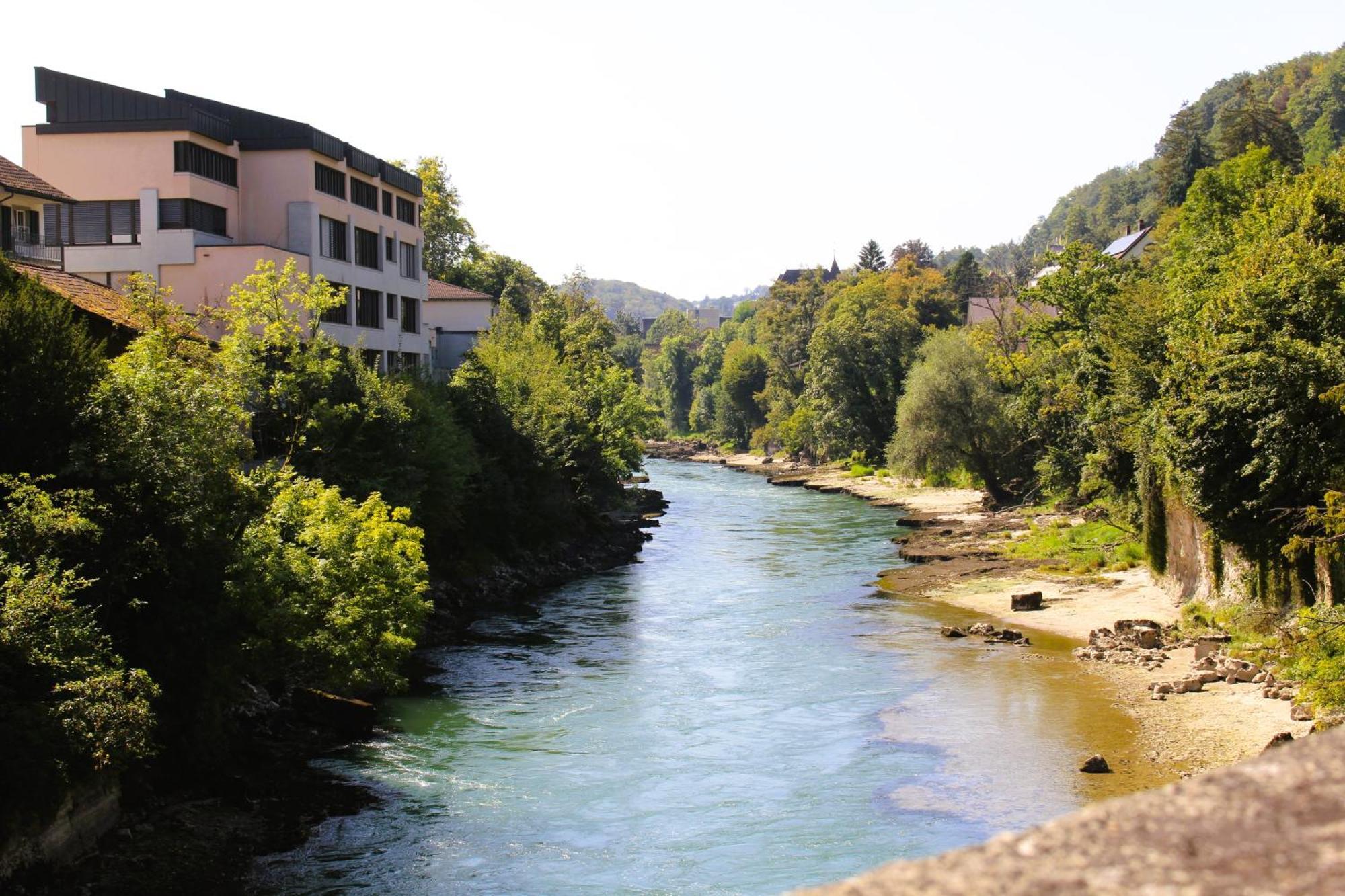 Business I Family Apartment I 1-4 Personen - Aare Blick, Nahe Altstadt I Beamer - 99" Leinwand I Terrassen Lounge Und Parkplatz Brugg  Buitenkant foto