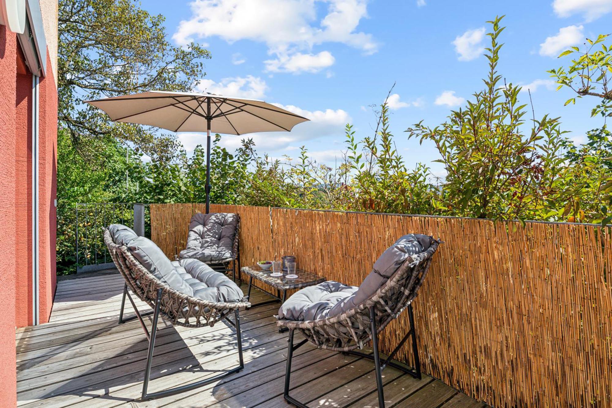 Business I Family Apartment I 1-4 Personen - Aare Blick, Nahe Altstadt I Beamer - 99" Leinwand I Terrassen Lounge Und Parkplatz Brugg  Buitenkant foto